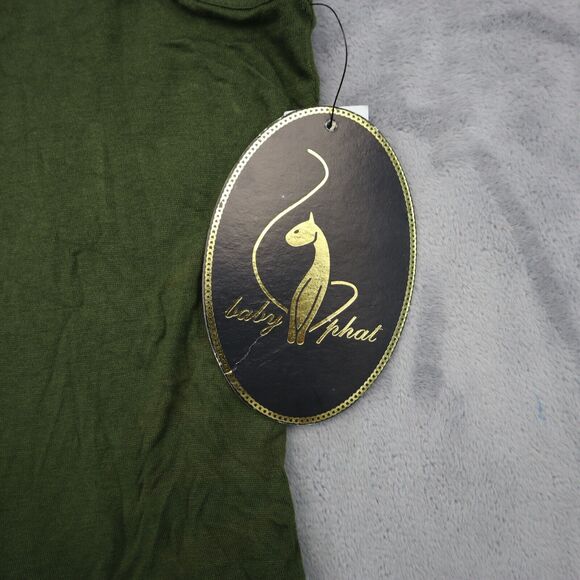 Baby Phat Swimsuit Womens 3X Green Rayon Spandex Logo Printed Tank One Piece - Picture 8 of 16